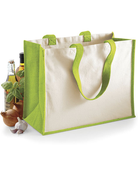 Sac cabas classique en jute publicitaire | Sack Apple Green