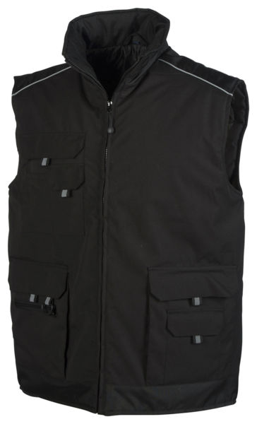 Bodywarmer de travail Pen Duick publicitaire | Crafty Black