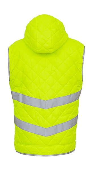 Bodywarmer fluo publicitaire unisexe avec détails réfléchissants | Bankim Fluo Yellow