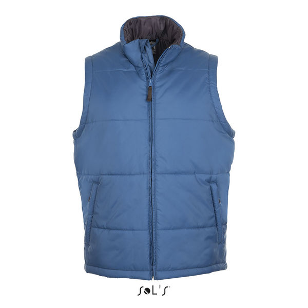 Bodywarmer publicitaire matelassé | Warm Bleu ardoise