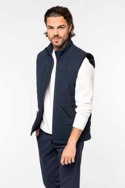 Bodywarmer publicitaire GOTS en maille homme 