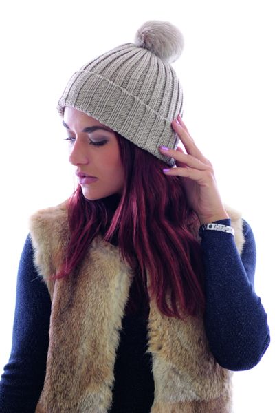 Bonnet avec pompon publicitaire | Chic