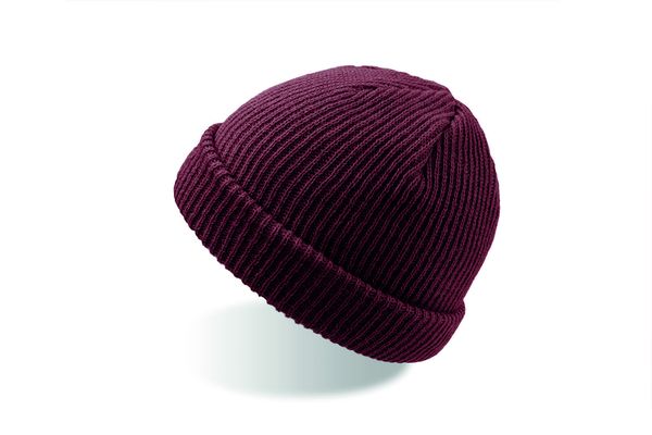 Bonnet avec revers publicitaire | Skate Burgundy