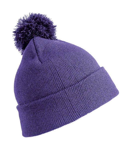 Bonnet publicitaire | Pom pom Purple