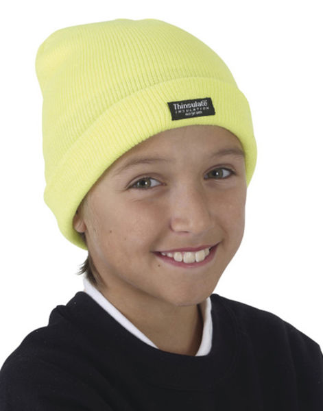 Bonnet publicitaire enfant | Mbimbeing Fluo Yellow