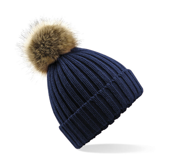 Bonnet avec pompon publicitaire | Palmera Navy