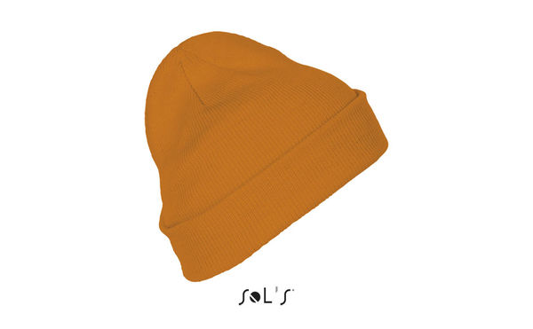 Bonnet personnalisé unicolore avec revers | Pittsburgh Orange fluo