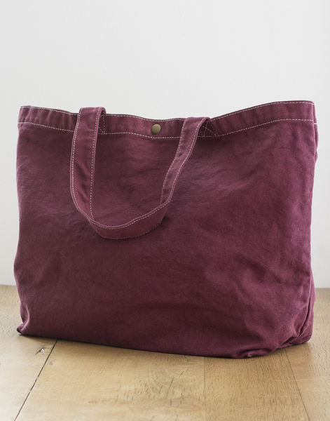 Cabas publicitaire | Large Canvas Shopper Tawny Port