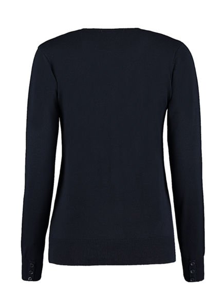 Chemise publicitaire femme manches longues col en v | Watermead Navy