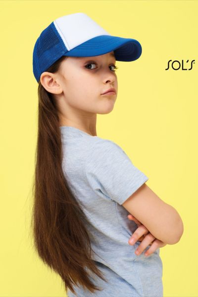 Casquette filet 5 panneaux personnalisable | Bubble Kids