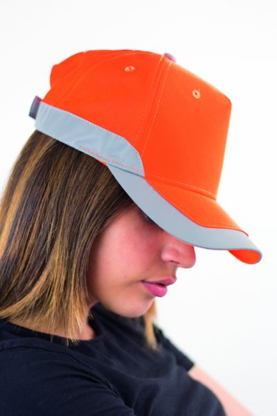 Casquette 5 pans haute visibilité publicitaire | Helpy