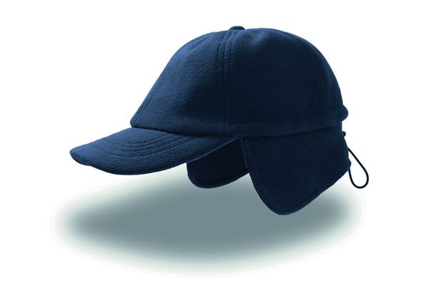 Casquette 6 pans hiver publicitaire | Snow flap stopper Navy