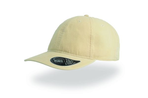 Casquette 6 pans mid visor corduroy publicitaire | Creep Sand