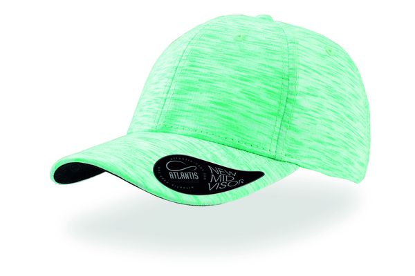 Casquette 6 pans Mid Visor effet chiné publicitaire | Mash-up Green