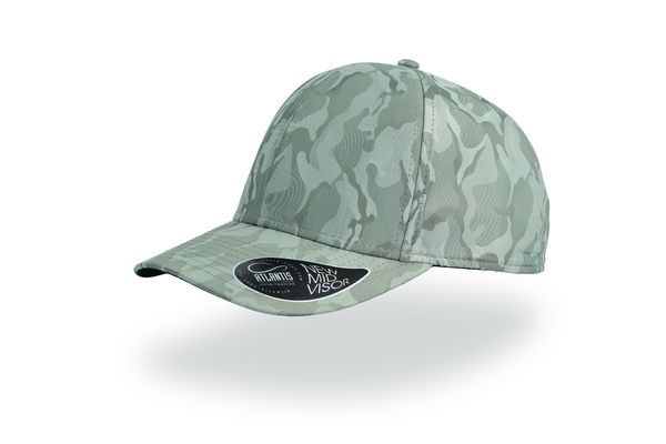 Casquette 6 pans Mid Visor style camouflage publicitaire | Phase Light Grey