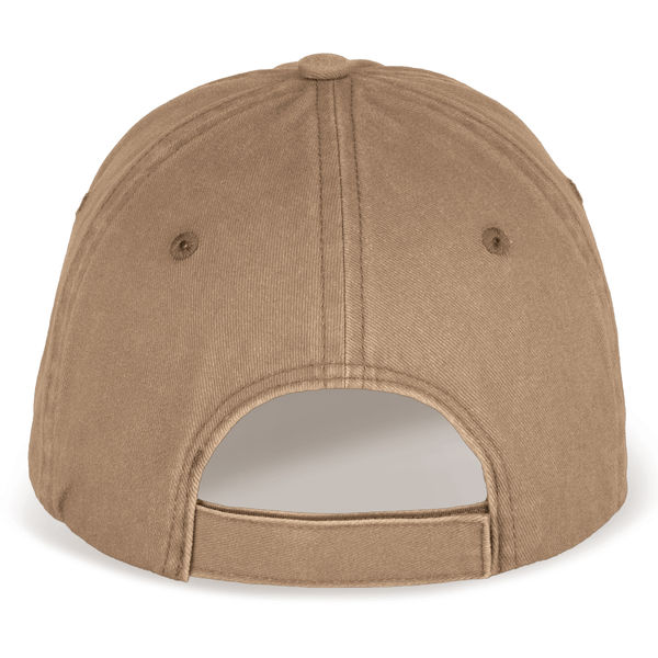 Casquette personnalisable bio délavée unisexe Washed Dark Camel