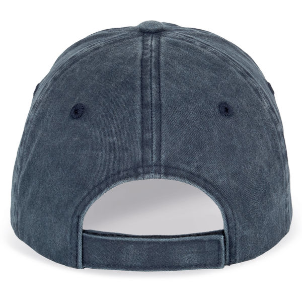 Casquette personnalisable bio délavée unisexe Washed navy blue