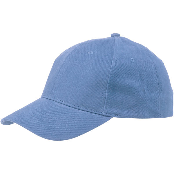 Casquette publicitaire 6 panneaux Watson Bleu clair