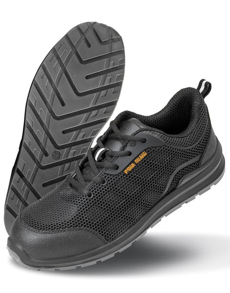 Chaussures de sécurité publicitaire | All Black Safety Trainer - size 3 Black