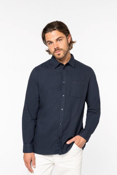 Chemise entreprise écologique en flanelle homme 7