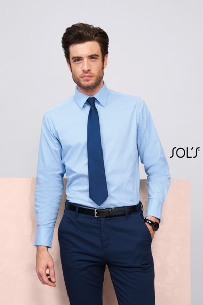 Chemise publicitaire homme stretch manches longues | Brighton