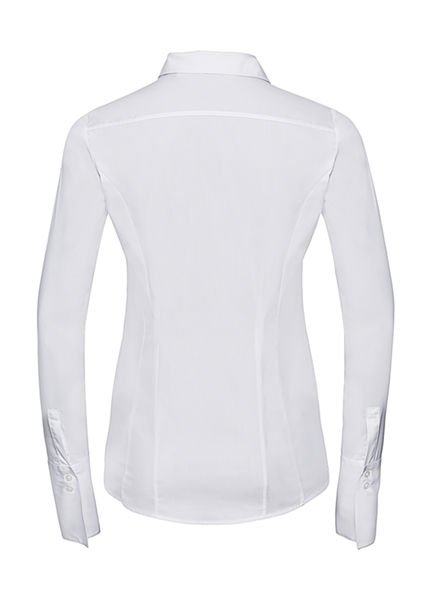 Chemise femme manches longues ultimate stretch personnalisée | Riopelle White