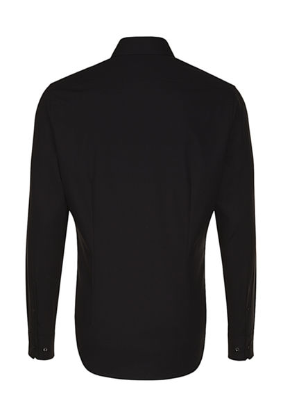 Chemise personnalisée homme manches longues cintrée | Tübingen Black