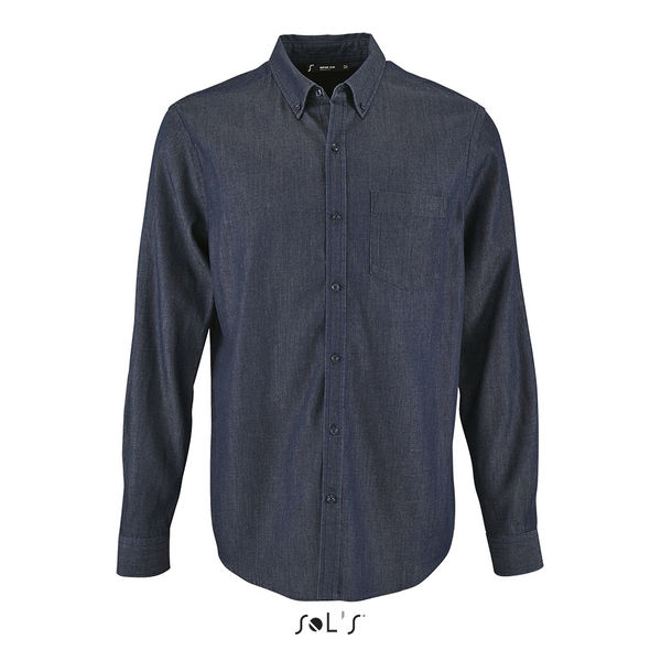 Chemise personnalisée homme en denim | Barry Men Brut denim