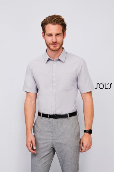 Chemise personnalisée popeline manches courtes | Bristol Fit