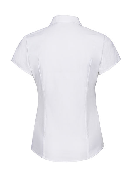 Chemise fittée femme manches courtes personnalisée | Épervière White