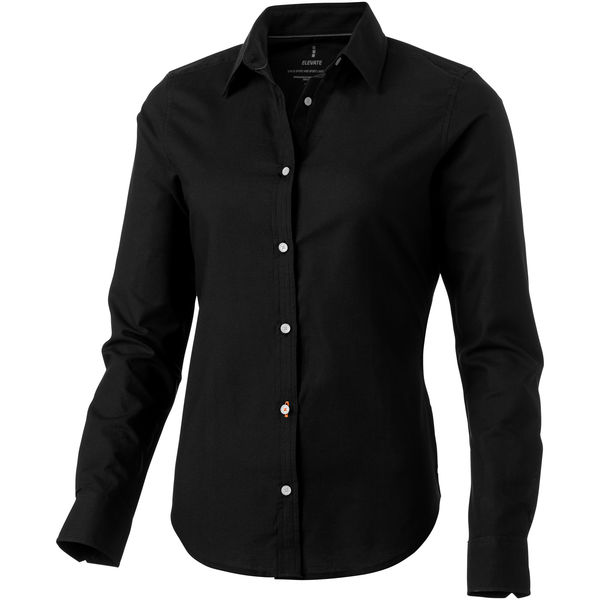 Chemise publicitaire manches longues femme Vaillant Noir