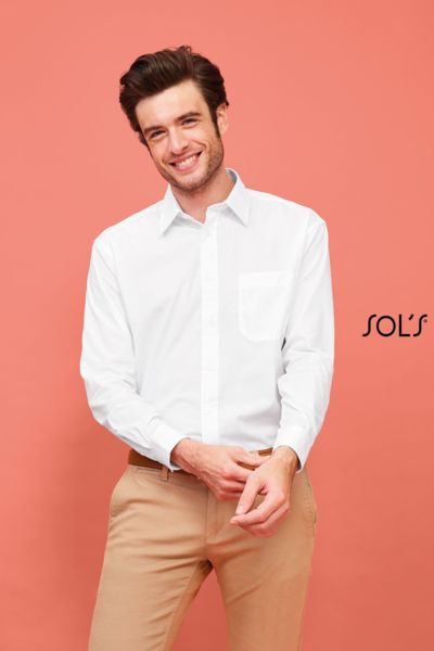 Chemise publicitaire homme popeline manches longues | Baltimore