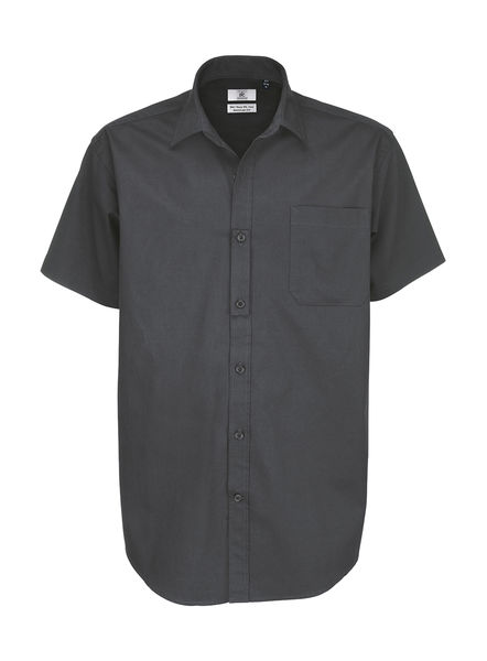 Chemise personnalisée homme manches longues | Sharp SSL men Twill Dark Grey