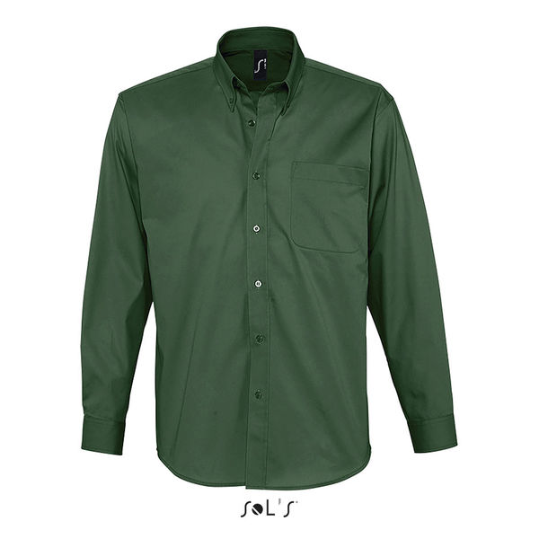 Chemise personnalisée homme manches longues | Bel Air Vert bouteille