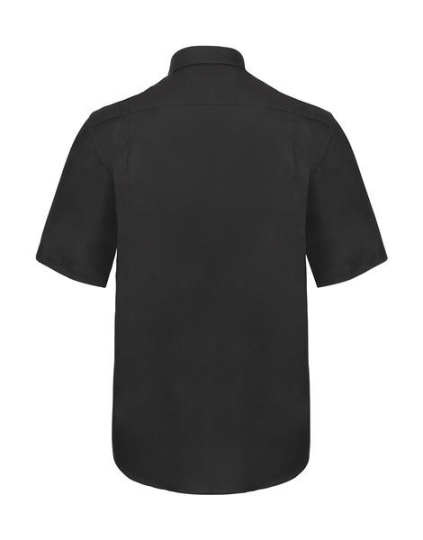 Chemise homme manches courtes oxford personnalisée | Oxford Shirt Short Sleeve Black