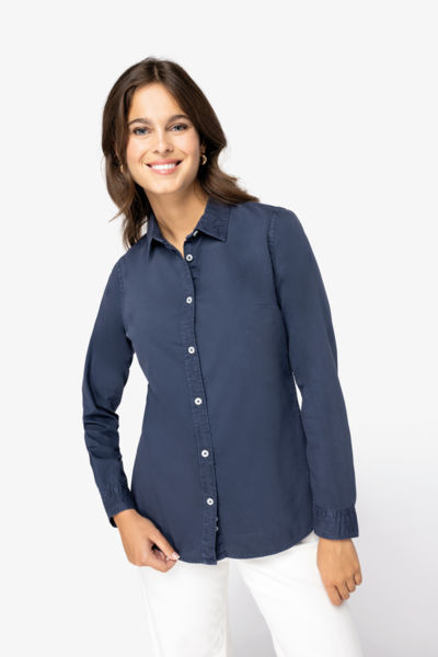 Chemise délavée coton twill homme publicitaire 2