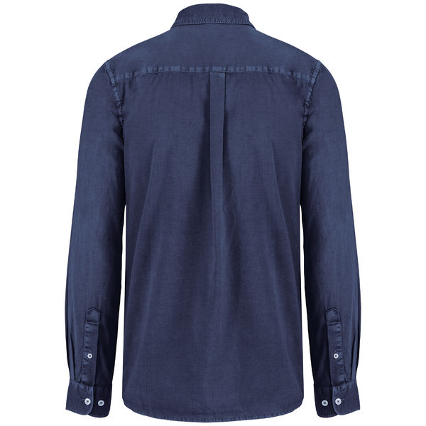 Sweat zippé écologique unisexe publicitaire Washed navy 