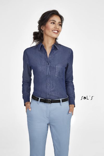 Chemise publicitaire femme en denim | Barry Women