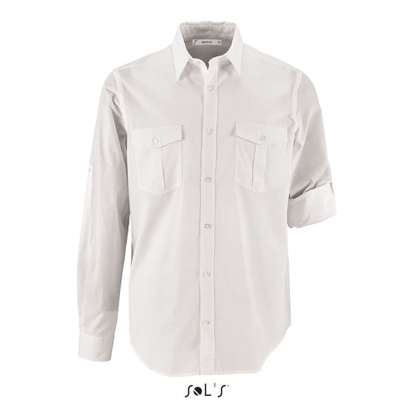 Chemise publicitaire homme | Burma Men Blanc