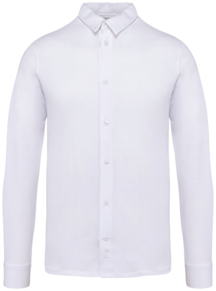 Chemise écoresponsable homme publicitaire White