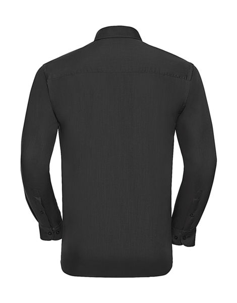 Chemise homme popeline polycoton manches longues publicitaire | Beurling Black