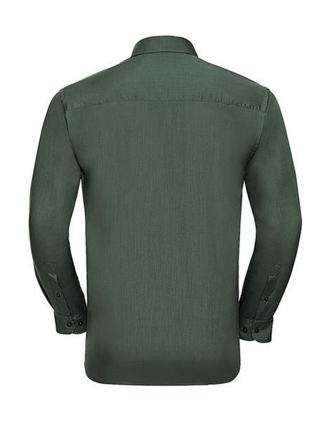 Chemise homme popeline polycoton manches longues publicitaire | Beurling Bottle Green