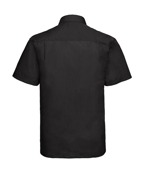 Chemise homme popeline polycoton manches courtes personnalisée | Therrien Black