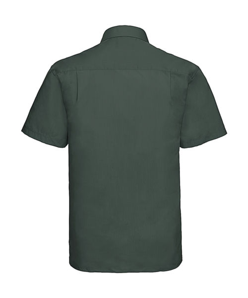 Chemise homme popeline polycoton manches courtes personnalisée | Therrien Bottle Green