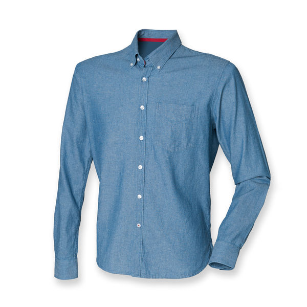 Chemise Personnaliséee - Chambray Shirt Chambray blue