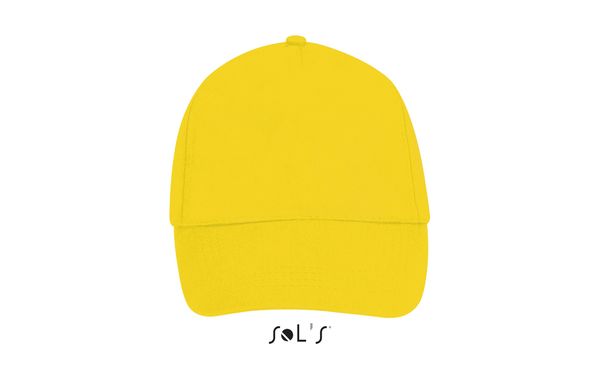 Casquette personnalisée 5 panneaux | Buzz Jaune