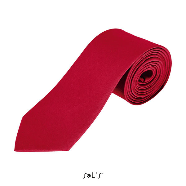 Cravate publicitaire en satin de polyester | Garner Rouge