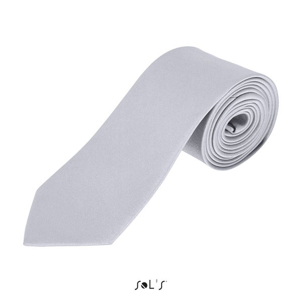 Cravate publicitaire en satin de polyester | Garner Silver