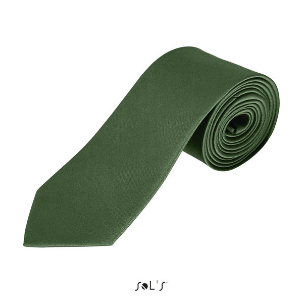 Cravate publicitaire en satin de polyester | Garner Vert bouteille