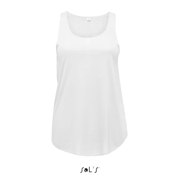 Débardeur publicitaire léger femme | Jade Blanc